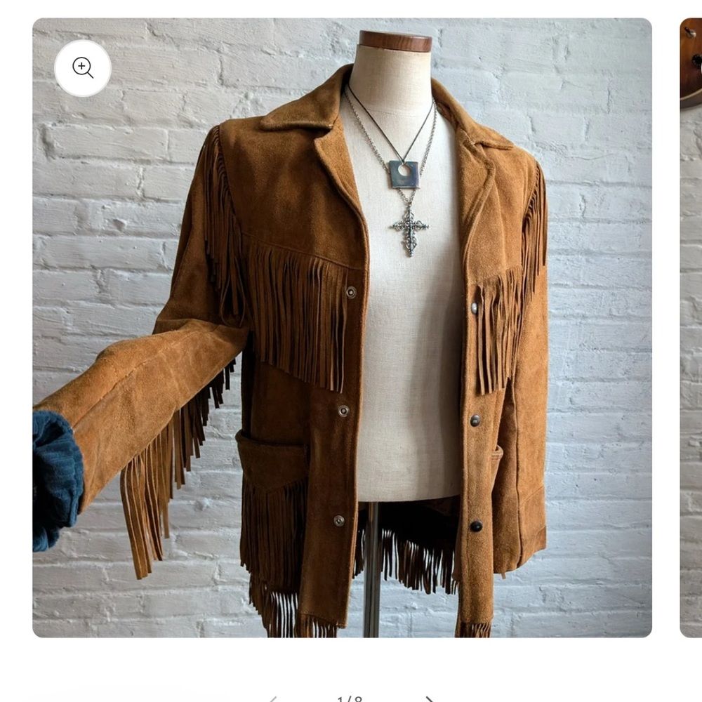 ***FLASH SALE!!! 70’s Vintage suede fringe jacket 🔥